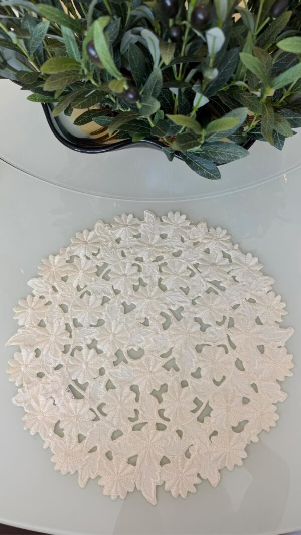 KIT 2 PCS SOUSPLAT REQUINTE PERLA REDONDO CASA ARGIVAI